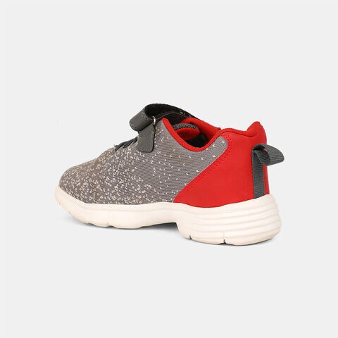 Bubblegummers dark grey textile shoes with velcro closure for kids